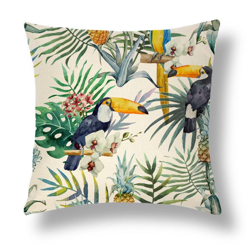 Tropical Series Linen Throw Pillow Case Cushion Cover - DropOnline.co