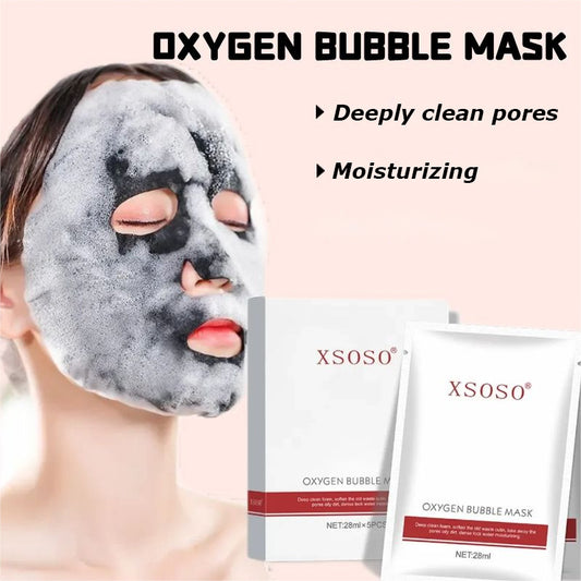 Bubble Mask - 5 Pieces In 1 Box - Deep Cleansing & Pore Tightening Facial Treatment For Radiant Skin - DropOnline.co