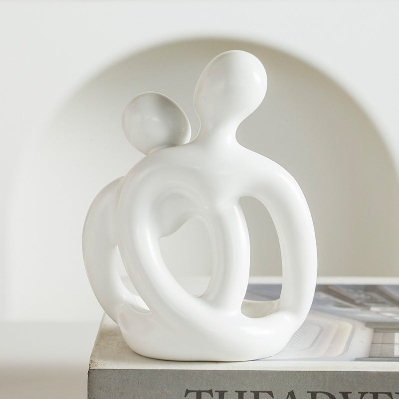 Ceramic Couple Candlestick Modern Nordic Suit Retro Aromatherapy Candle Cup Ornaments - DropOnline.co