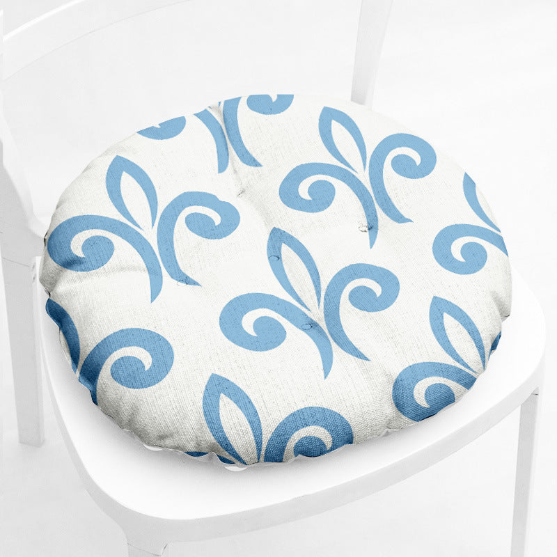 Home Round Square Chair Cushion Cotton Linen - DropOnline.co
