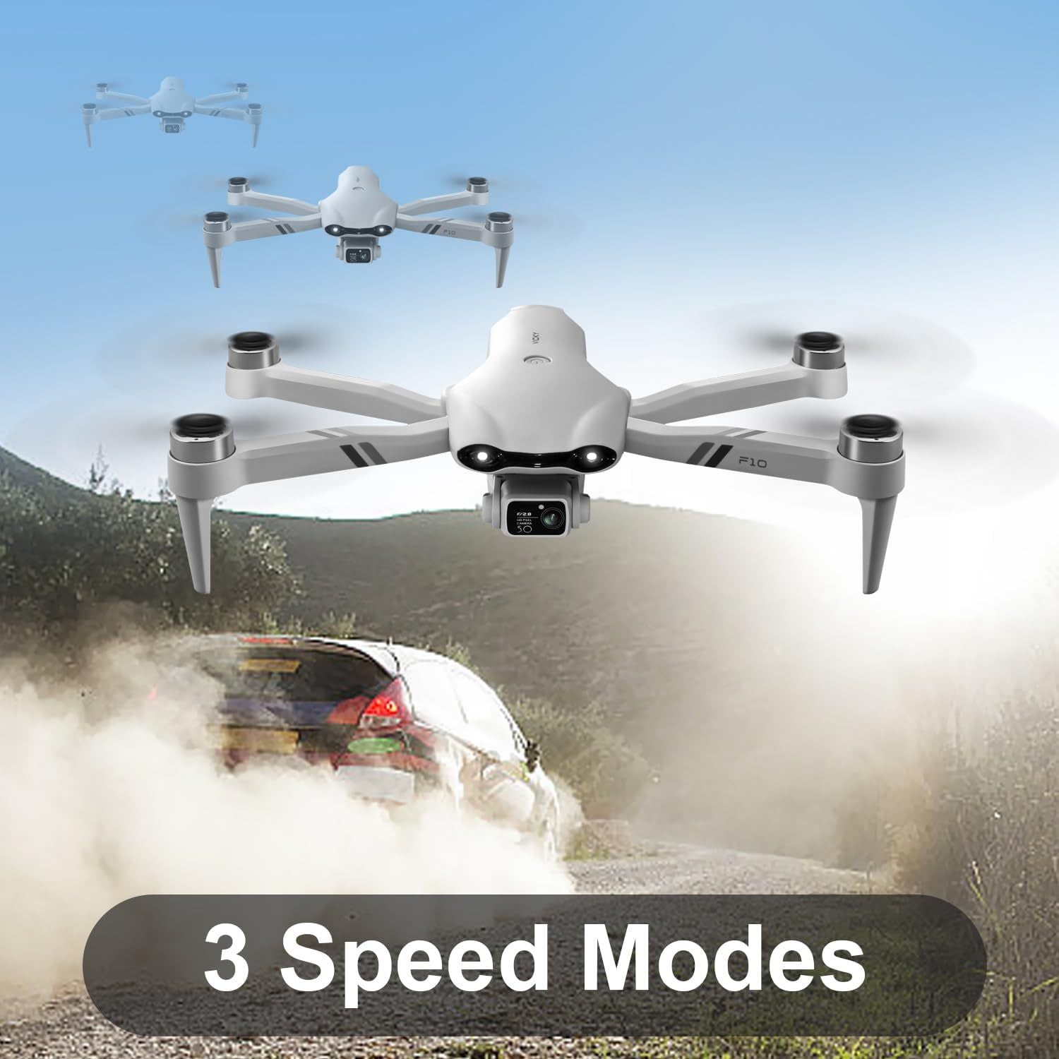 4DRC F10 Foldable Drone With Camera WIFI FPV For Adults,1080P HD FPV Live Video RC Quadcopter,Logistics Is Randomly Sent By UPS,USPS - DropOnline.co