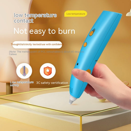 Wireless Pen Toy Children's Three-dimensional Graffiti Not Hot Charging Smart 3d Drawing - DropOnline.co