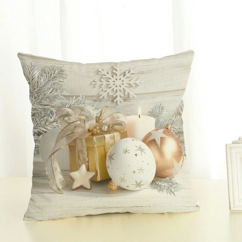 Christmas Polyester Fabric Sofa Cushion And Pillowcase - DropOnline.co