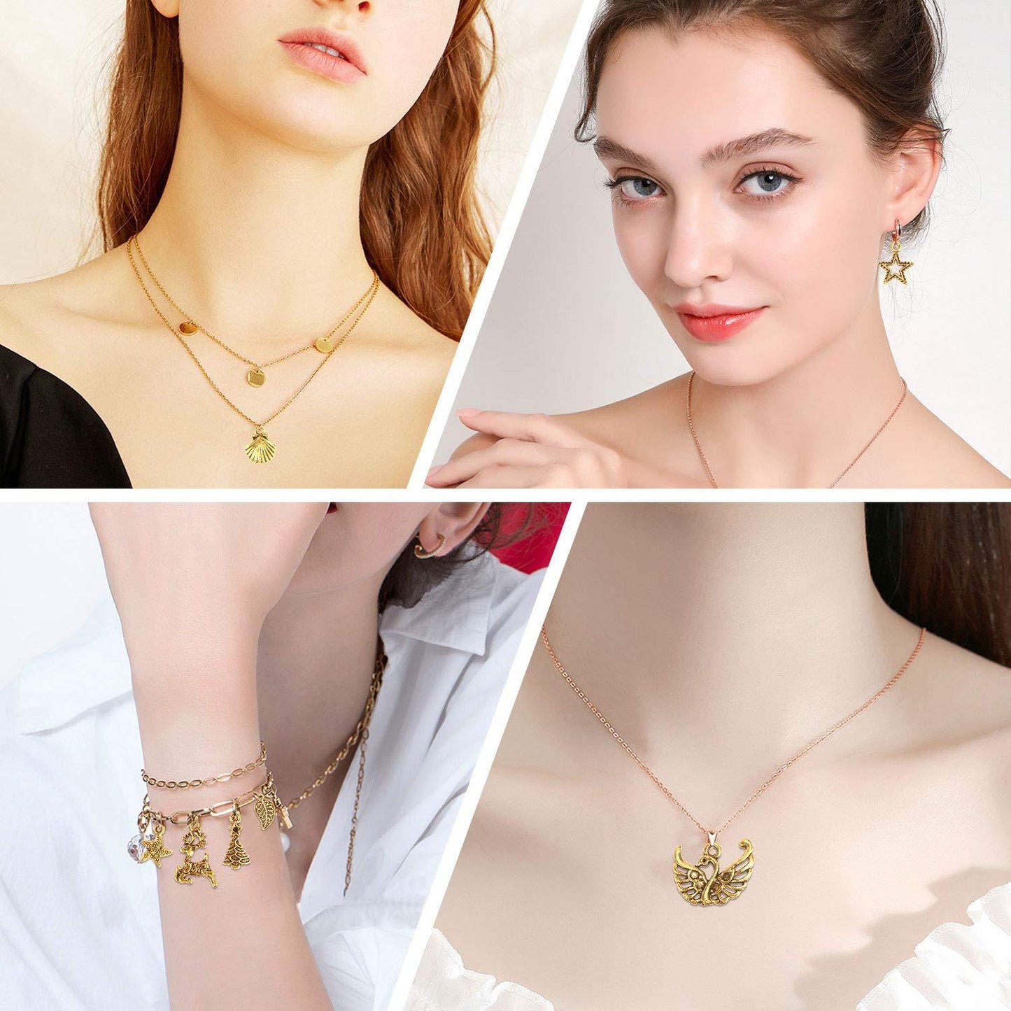 200Pcs Gold Charms Bulk Antique Gold Charms For Jewelry Making Charm Bracelet Necklace Earrings DIY Craft Making-Selling On Amazon Is Prohibited - DropOnline.co