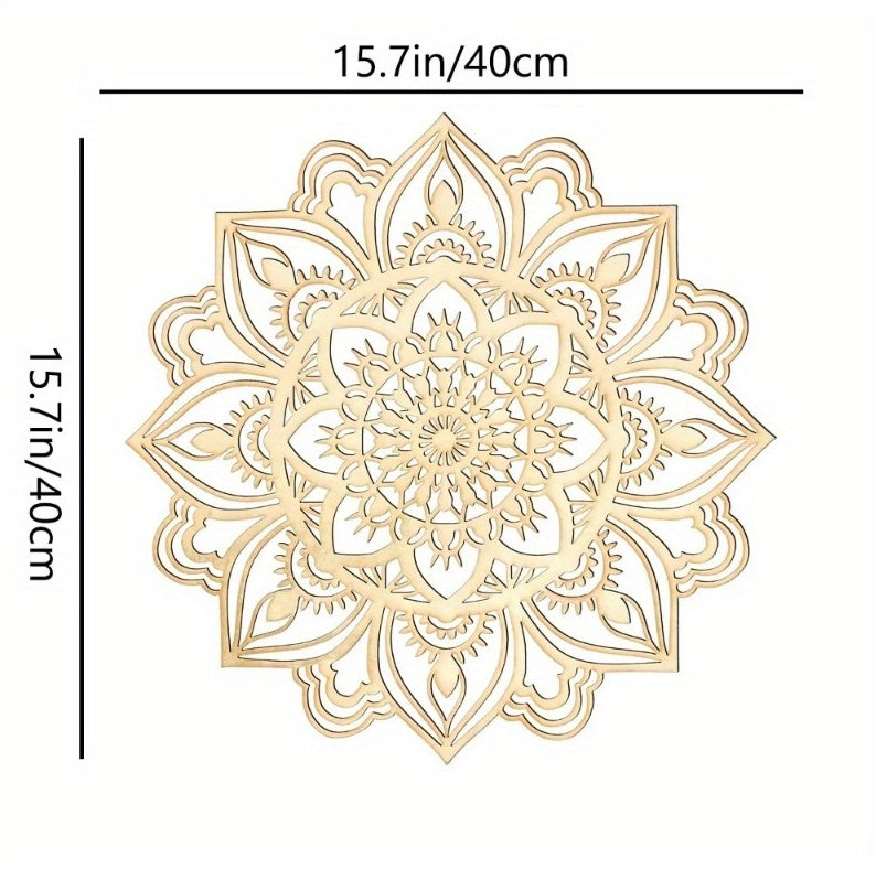 Hand-Hammered Moroccan Metal Mandala Wall Art - Bohemian Living Room Decor - DropOnline.co