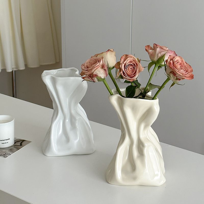Simple Cream Style Vase Decoration Home Decoration - DropOnline.co