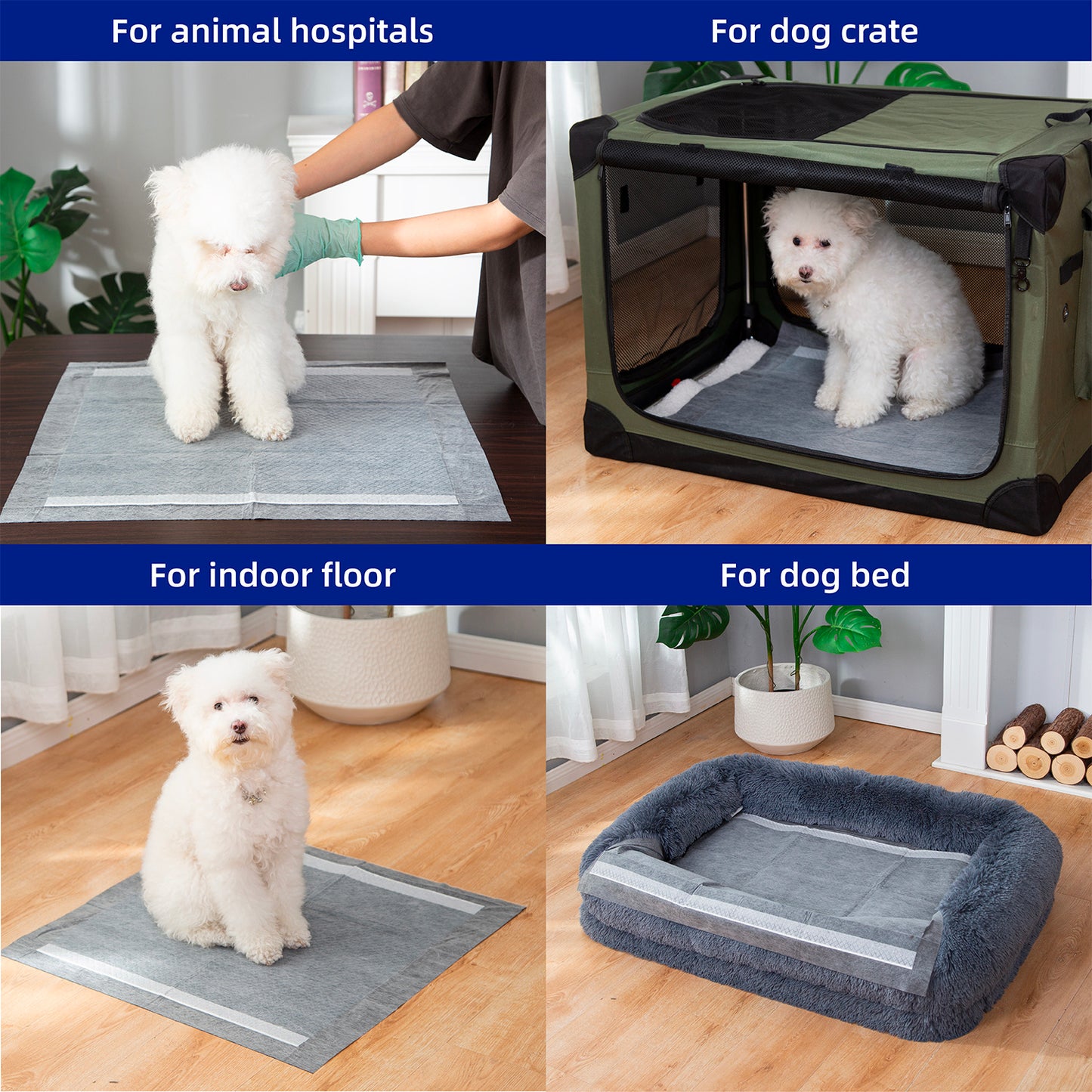 PETMARVEL Disposable Charcoal Puppy Pads Odor Control 24x24 Inches - DropOnline.co