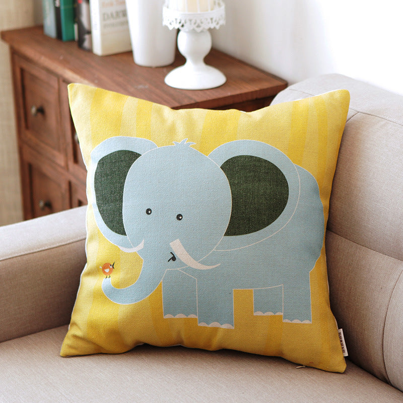 Cute Cotton And Linen Cloth Art Throw Pillow Cushion Pillowcase - DropOnline.co