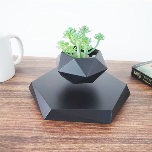 Floating Magnetic Levitating Flower Pot Bonsai Air Plant Pot Planter Potted For Home Office Desk Decor Creative Gift - DropOnline.co