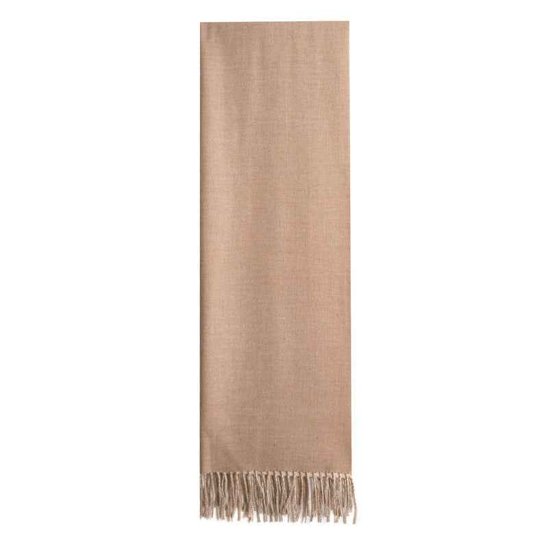 Double-Sided Artificial Australian Wool Scarf Shawl - Reversible Warm Wrap