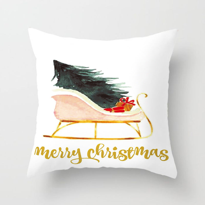 Christmas Nordic Style Peach Skin Fabric Pillow Cover Car Home Sofa Cushion Cover - DropOnline.co