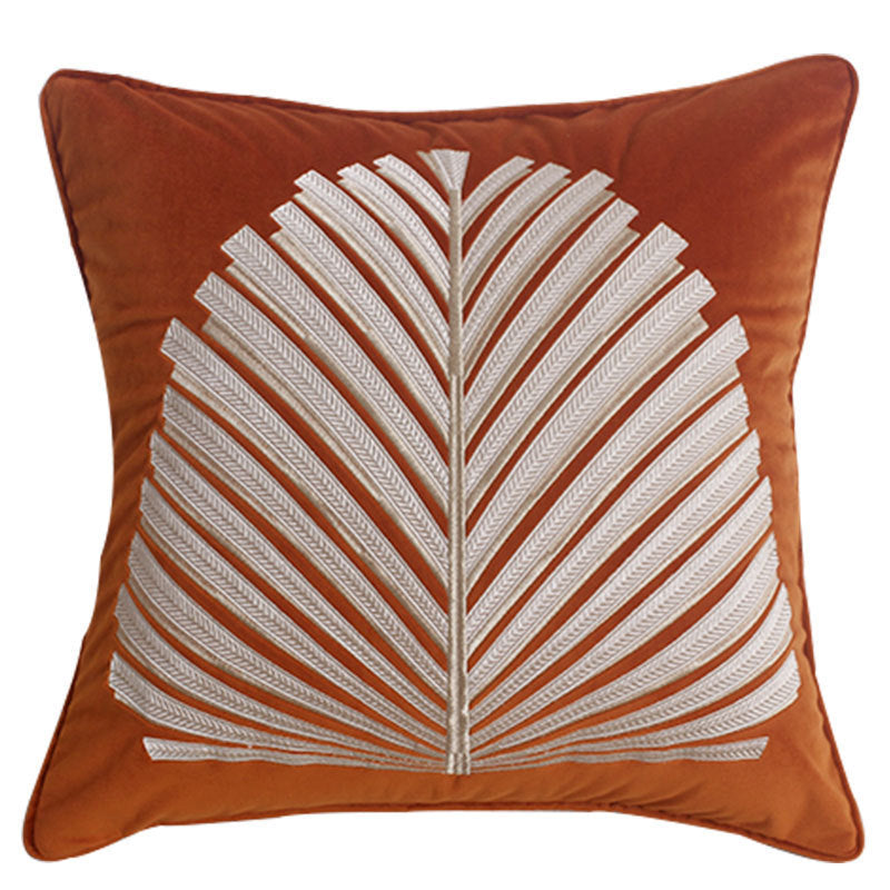 Dutch Velvet Embroidery Pillow Cover Series American Model Room Bedside Cushion - DropOnline.co