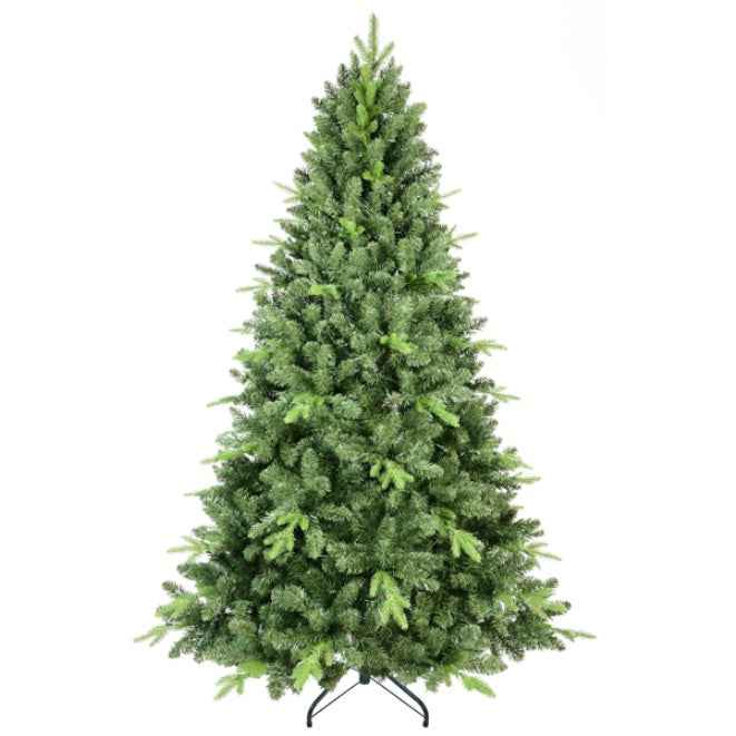 6ft Artificial Green Christmas Tree - 1339 PVC Hard Needle Mixed Branch Tips - DropOnline.co