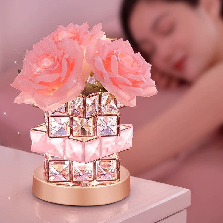 Rubik's Cube Crystal Lamp Bedroom Creative Decorative Atmosphere Home Decor - DropOnline.co