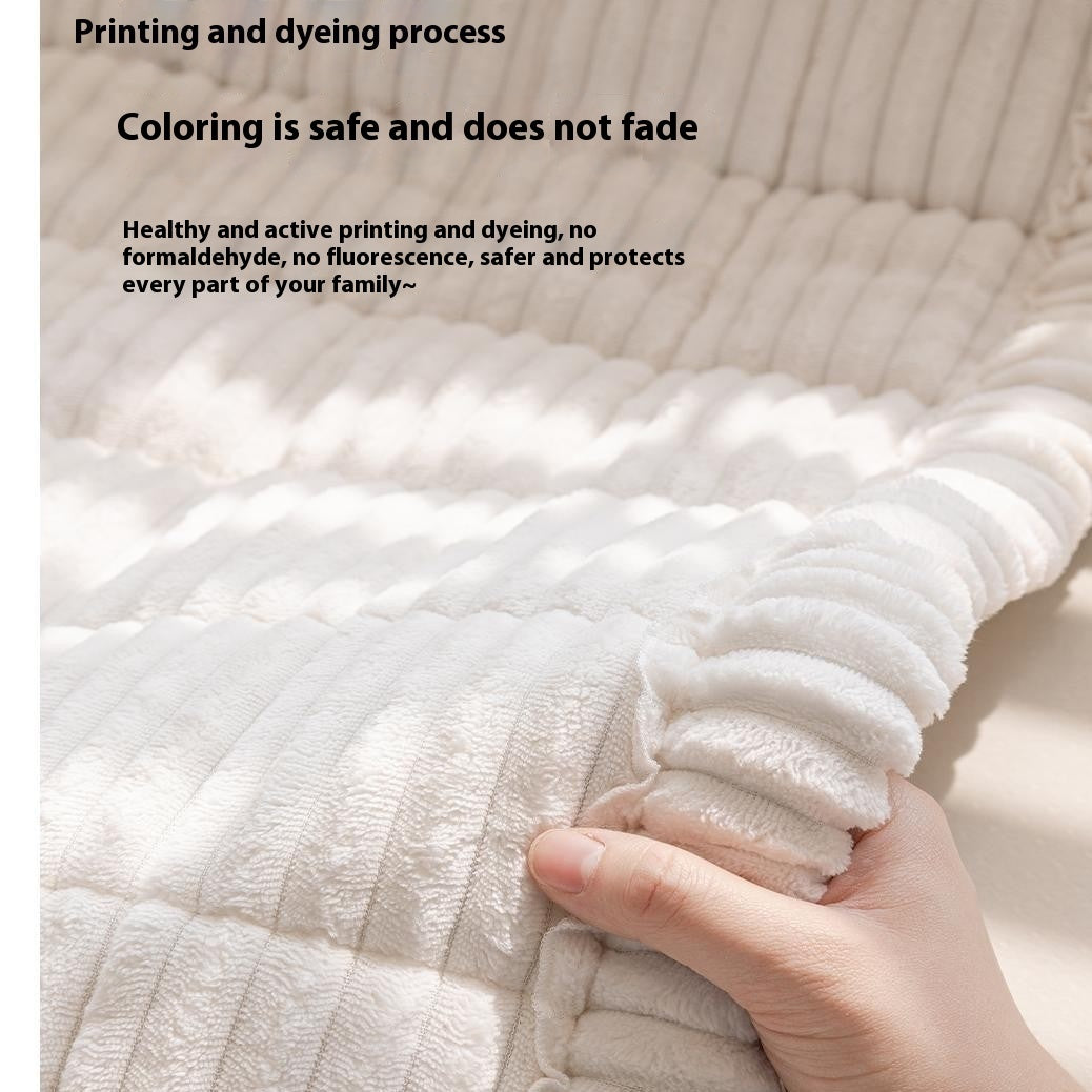 Sofa Cushion Autumn And Winter Thickening Plush Non-slip Tatami Cushion - DropOnline.co