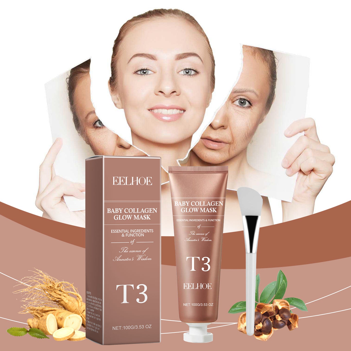 Collagen Peeling Mask Moisturizing, Hydrating, Anti-wrinkle And Brightening Peeling Mask - DropOnline.co