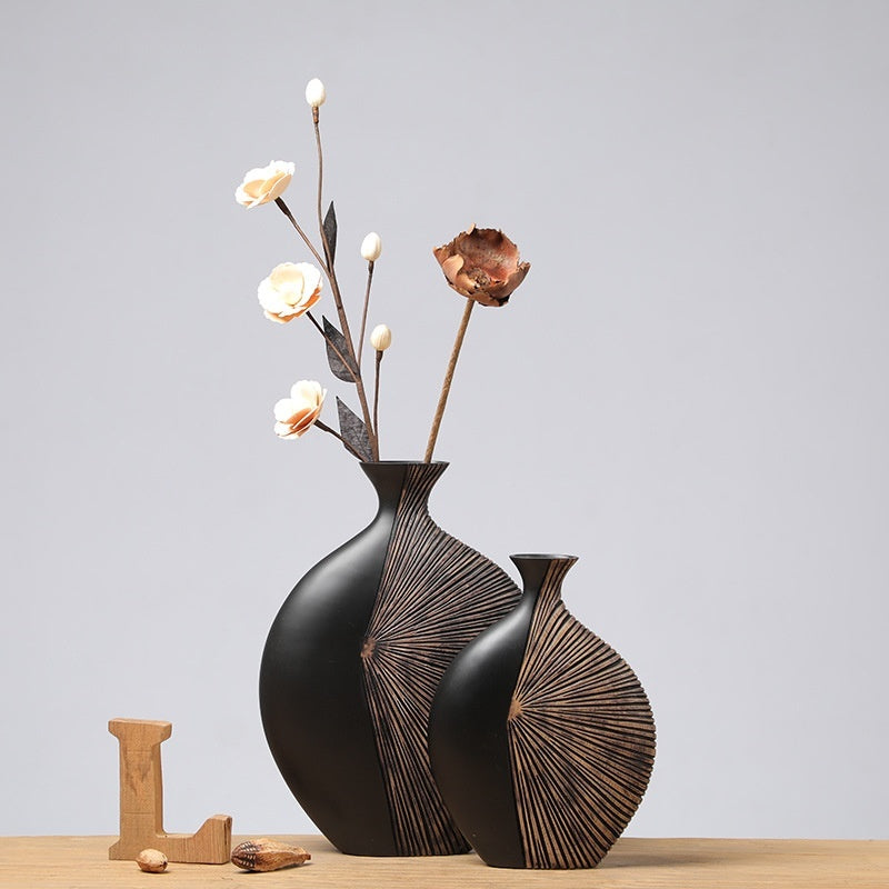 Retro Affordable Luxury Vertical High Floor Vase Decoration - DropOnline.co