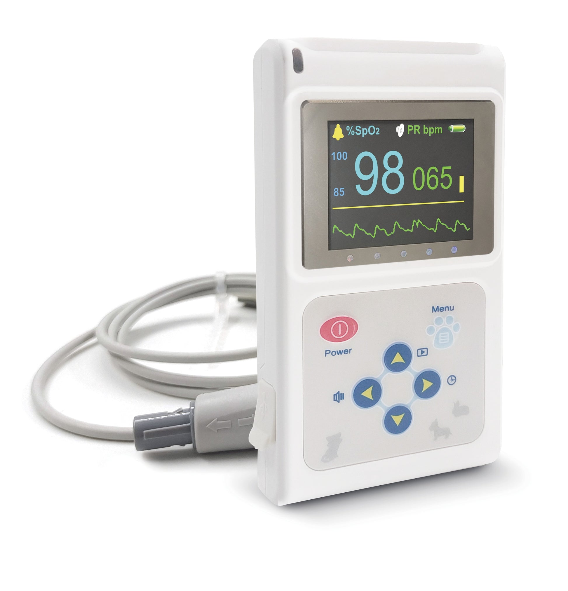 Veterinary Color Display CMS60D-VET Pulse Oximeter Spo2 Probe PR VET Monitor - DropOnline.co