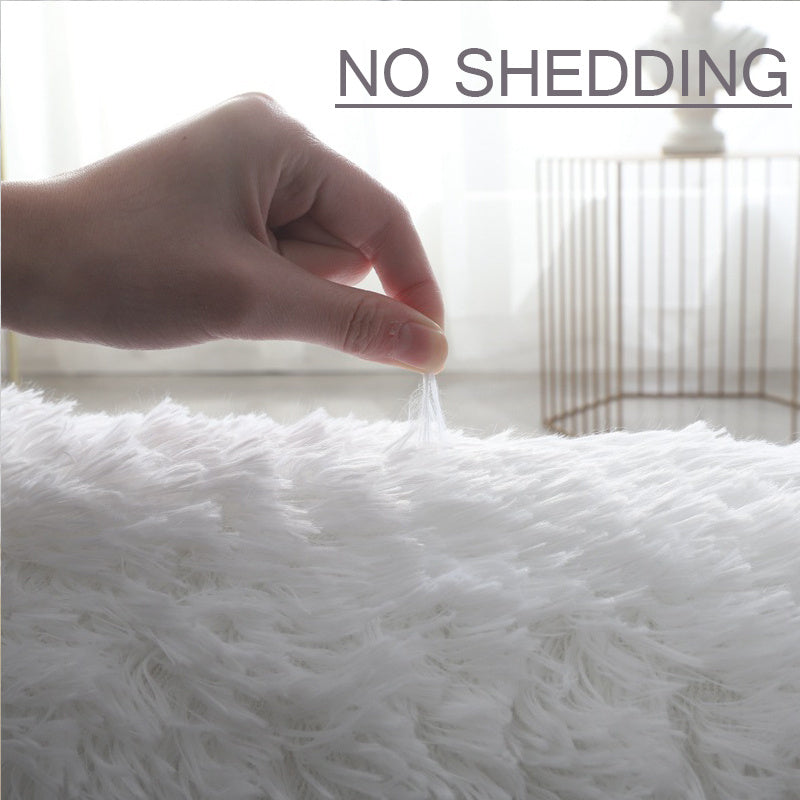 Super Soft Plush Round Rug Mat Fluffy White Carpets For Living Room Home Decor Bedroom Kid Room Decoration Salon Thick Pile Rug - DropOnline.co