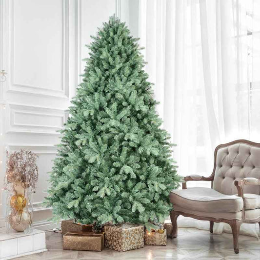 PE/PVC Christmas Tree Green - Premium Mixed Material Holiday Tree - DropOnline.co