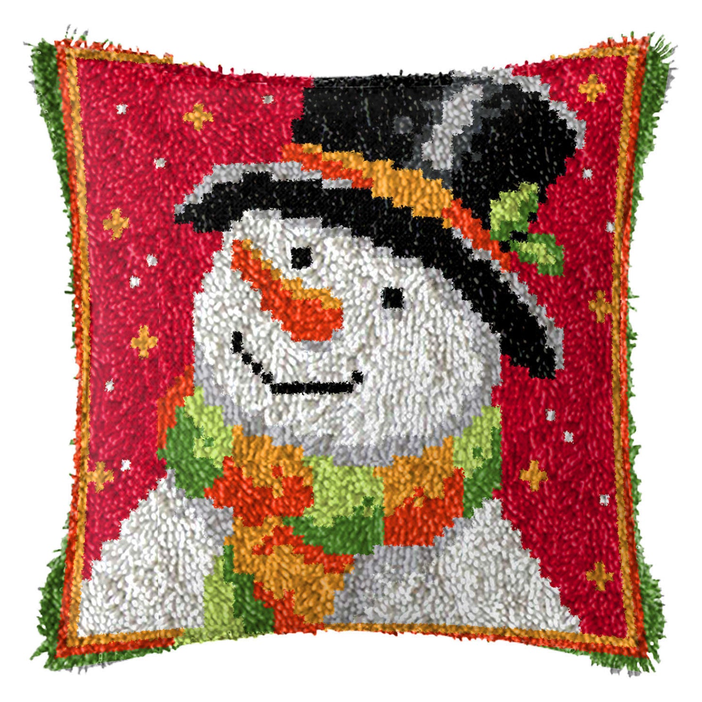 Diy Handmade Christmas Cushion Wool Embroidered Pillow Material Package - DropOnline.co