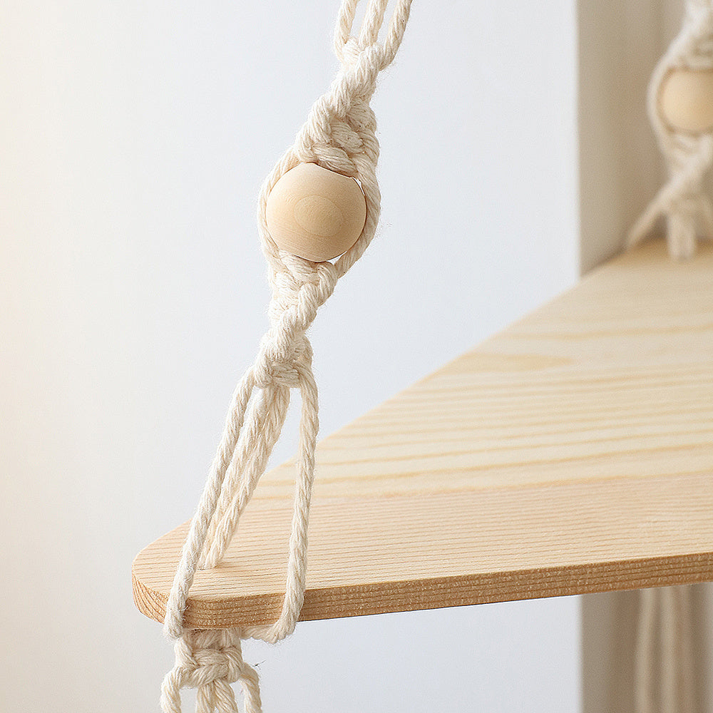 Macrame Shelves For Bedroom Plant Boho Home Decor Chr - DropOnline.co