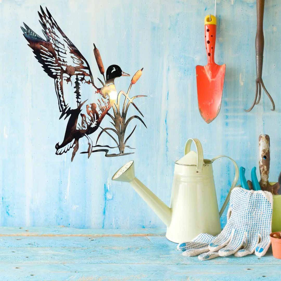 Home Decor Mallard Alloy Wall Art - DropOnline.co