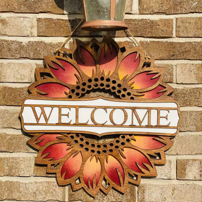 Home Sunflower Doorplate Decoration Craft - DropOnline.co
