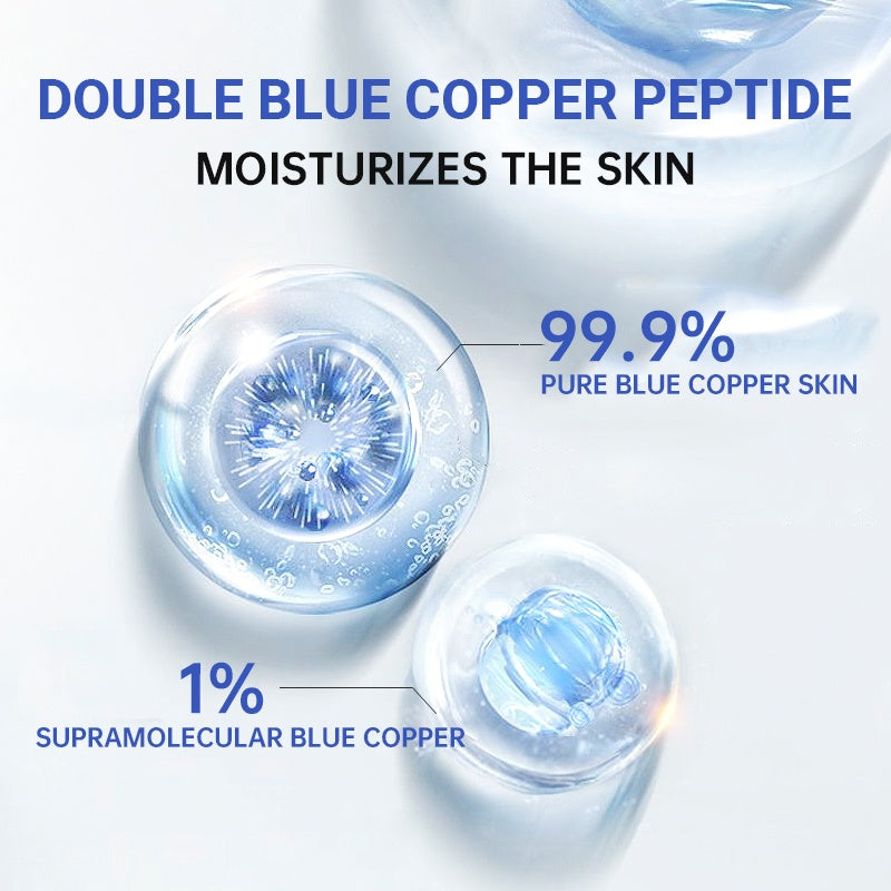 Blue Copper Peptide Essence, Rejuvenating, Moisturizing, Anti-wrinkle, Soothing And Repairing - DropOnline.co