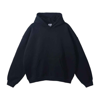 New Loose Fleece Trendy Drop Shoulder Solid Color Hoodie