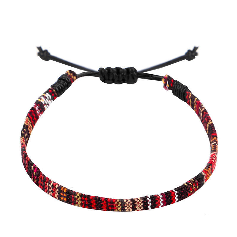 Hand Woven Rainbow Color Anklet Bohemian Style - DropOnline.co