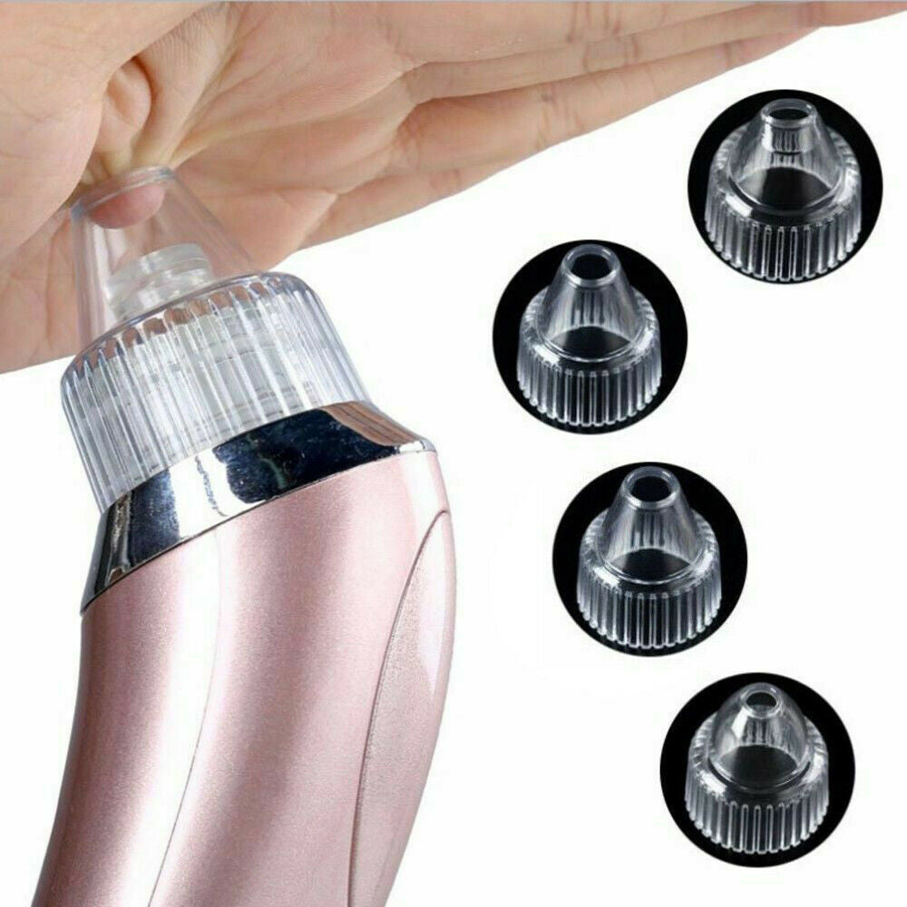 Electric Blackhead Vacuum Pore Cleaner Acne Pimple Remover Strong Suction Tool Electric Blackhead Remover Pore Vacuum Suction Diamond Dermabrasion Face Cleaner - DropOnline.co