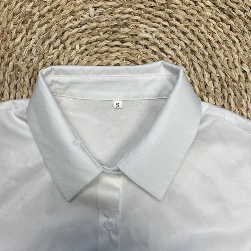 Women's Notch Lapel Long Sleeve Blouse With Colorful Floral Print - Chest Pocket Button-Up Shirt For Spring&Fall - DropOnline.co