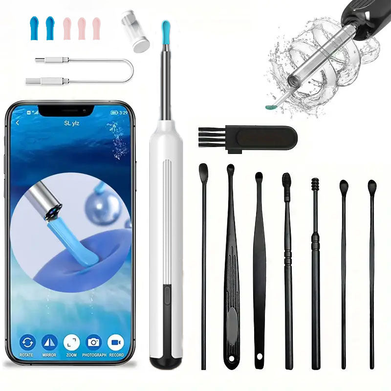 Comes With 6 Ear Scoops For Earwax Removal, Ear Cleaner With Camera - DropOnline.co