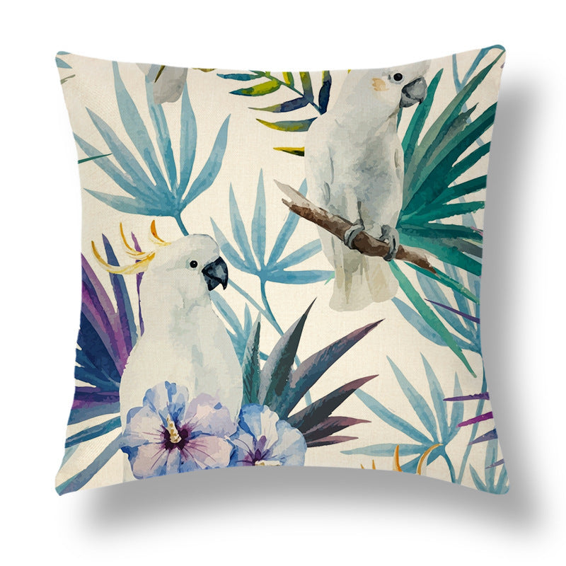 Tropical Series Linen Throw Pillow Case Cushion Cover - DropOnline.co