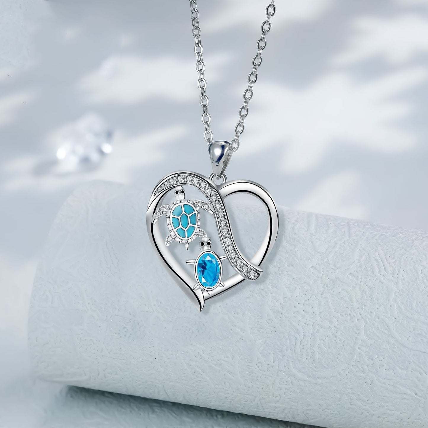 Necklace Love Turtle European And American Gift For Mom - DropOnline.co