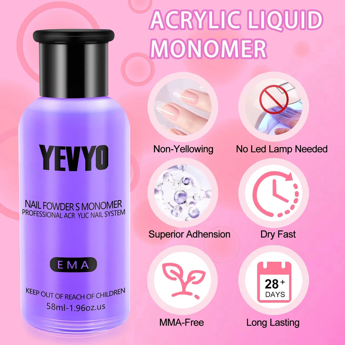 Acrylic Nail Kit, Nail Kit For Beginners With Everything, 24 Colors Glitter Acrylic Powder And Liquid Monomer Set, 200 Pcs Nail Tips, 3 Pcs Acrylic Nail Brush For Home DIY Extension Nail Salon - DropOnline.co