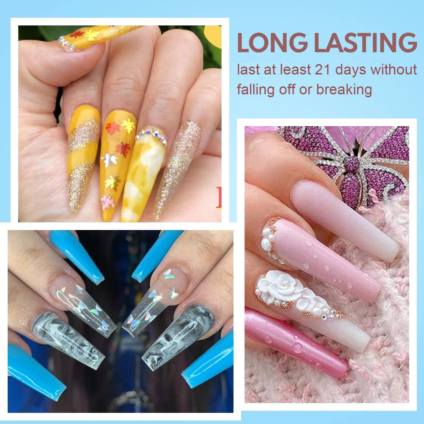 Acrylic Nail Kit Dip Powder Nail Kit Starter, 20 Colors Fast Dry Powder Nail Dipping Kit, With Base & Top Coat Activator Dip Nail Kit For French Nail Art Manicure DIY - DropOnline.co