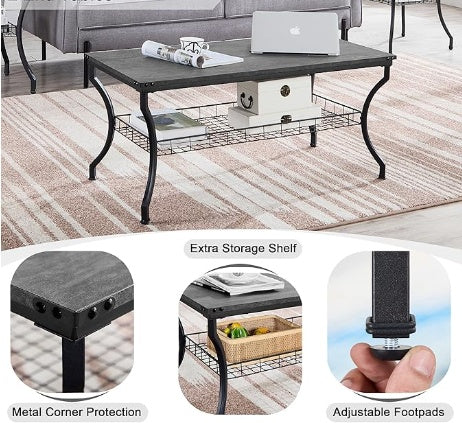 3-piece Living Room Set, Coffee Table And Coffee Table - DropOnline.co