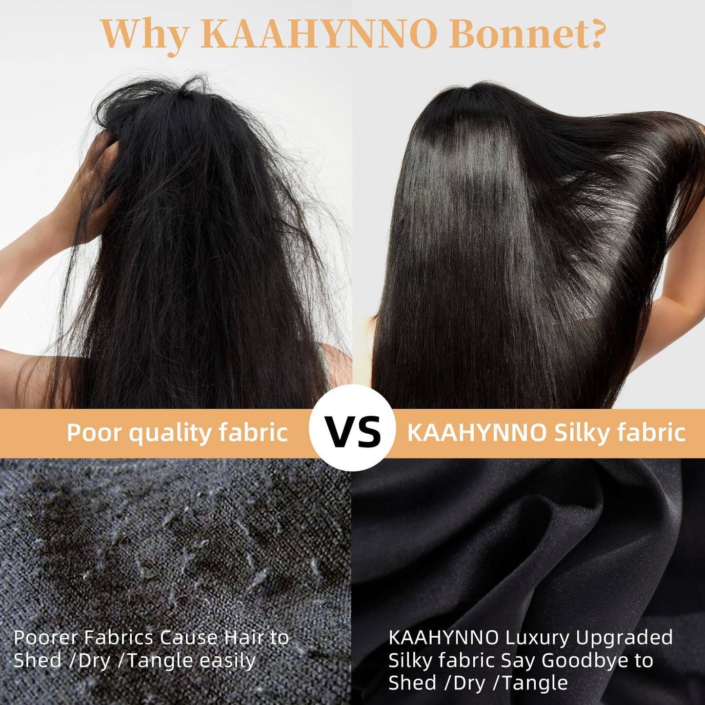 Silk Bonnet, Satin Hair Bonnet For Sleeping For Wavy Curly Natural Hair - DropOnline.co