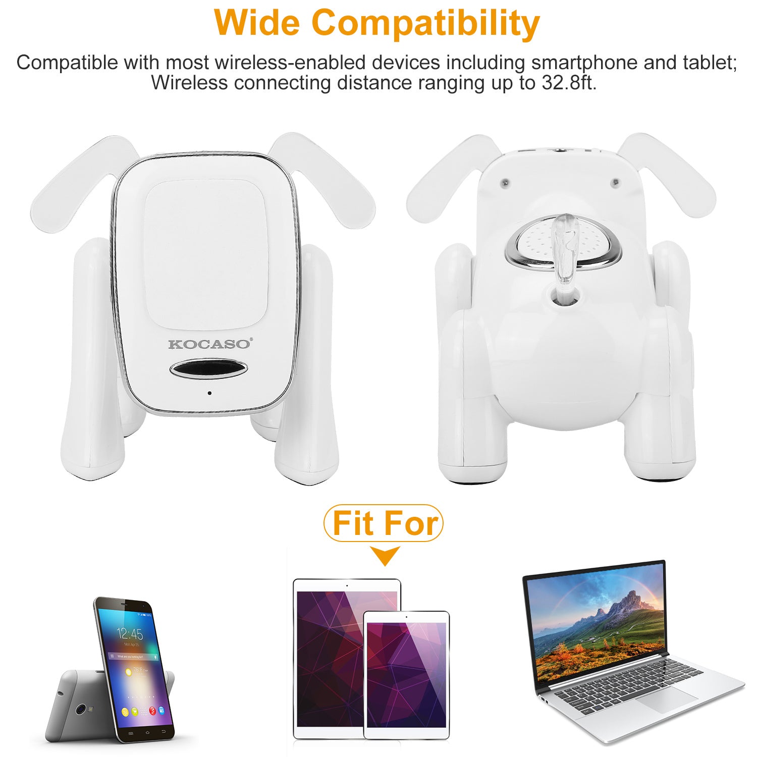 Puppy Dog Wireless Speaker Portable Mini Music Player Stereo Cute Animal Speaker With Built-In Mic FM Radio Stereo Bass MMC Card Slot USB Port For Cellphone Tablet - DropOnline.co