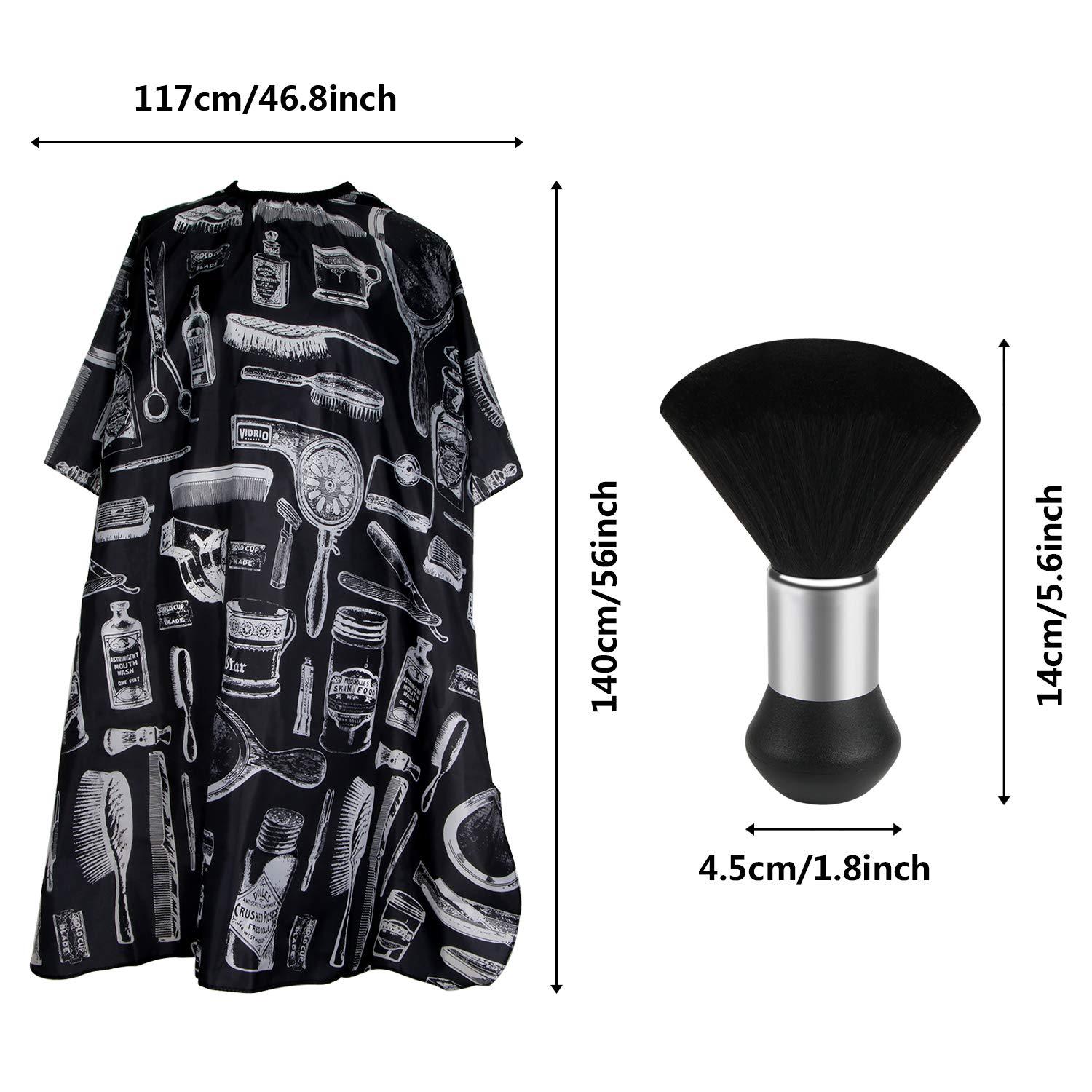 Hair Cutting Barber Cape With Neck Duster Brush Barber Brush Neck Strips Hair Combs Hair Clips, Professional Barber Accessories Cleaning Supplies For Salon Haircut Styling - DropOnline.co