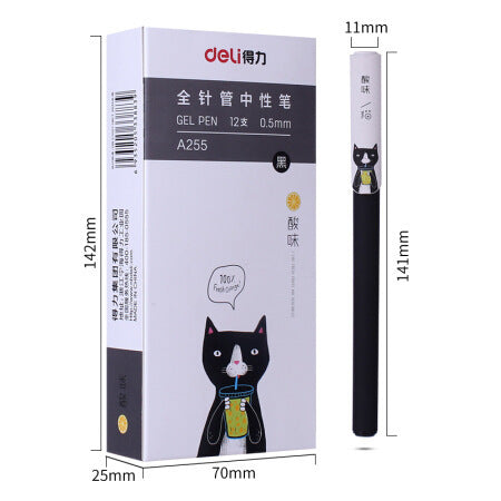 Black Gel Pen Full Needle Tube Water Pen Signature Pen Gel Pen - DropOnline.co