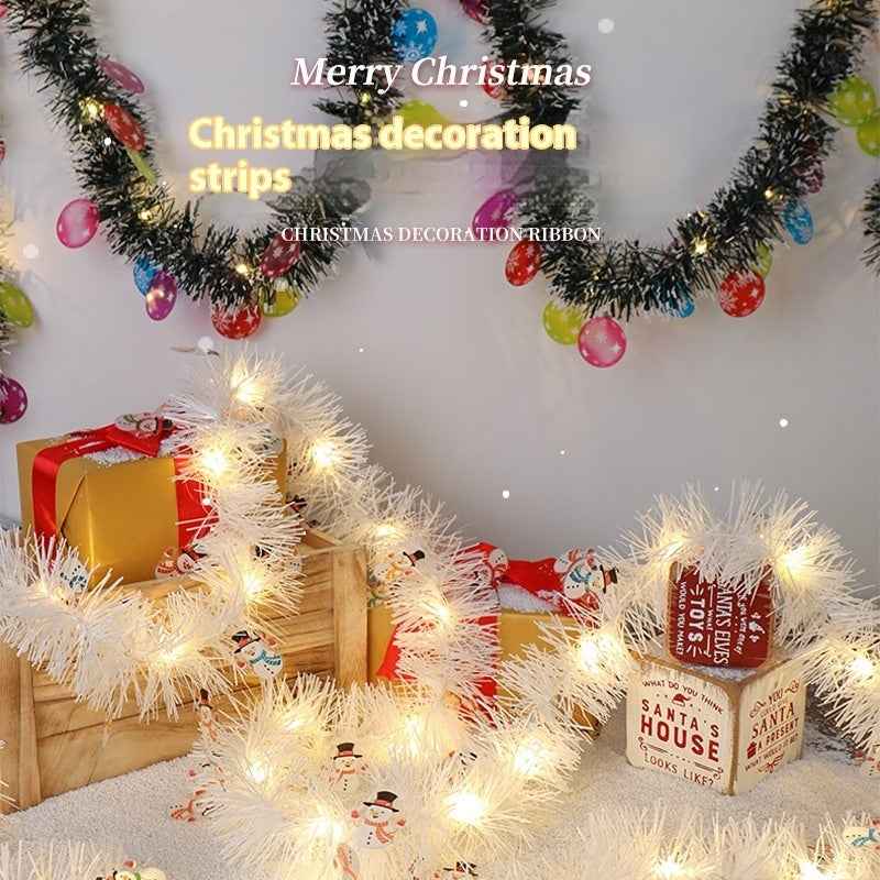 Christmas Ribbon LED Strip Lights - Festive Atmosphere String with Character Designs - DropOnline.co