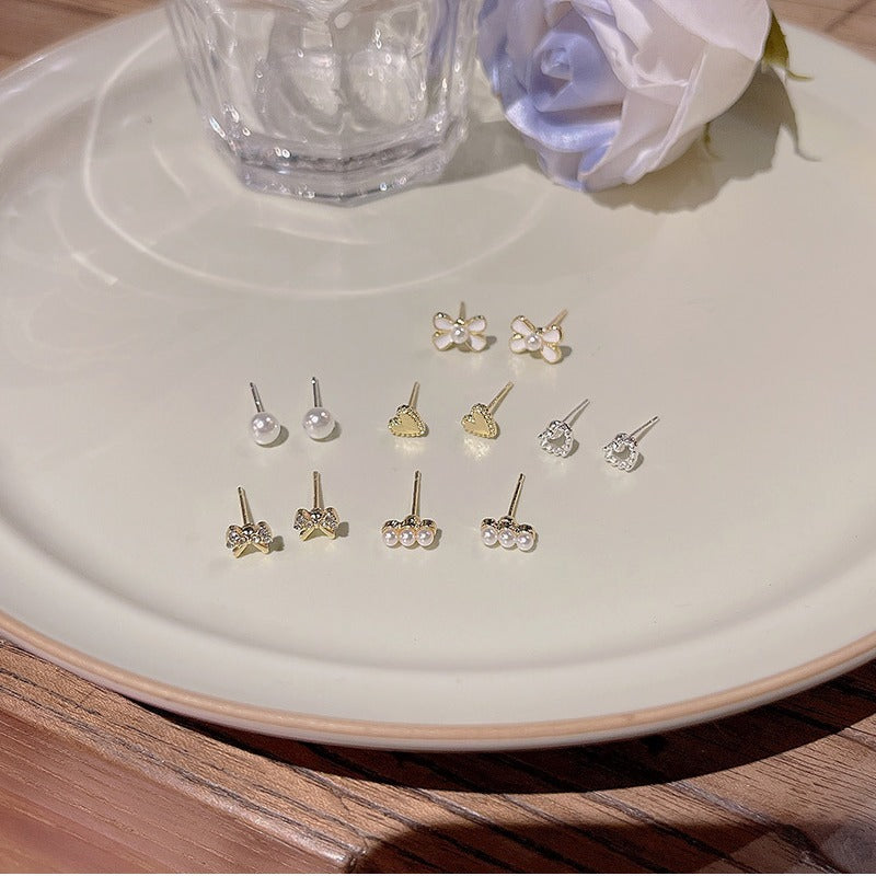 6-piece Set Of High-end And Simple Stud Earrings - DropOnline.co