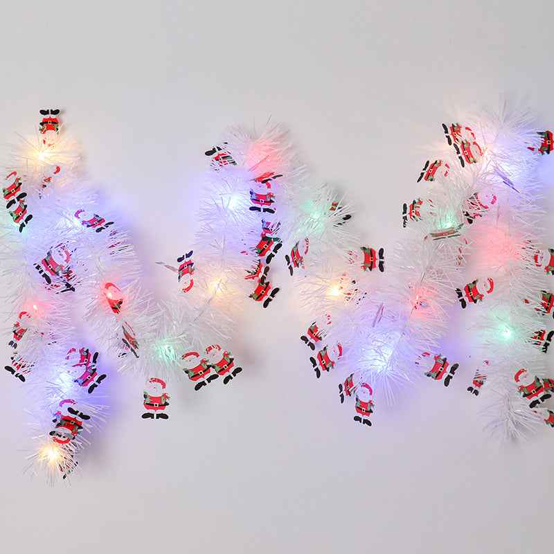 Christmas Ribbon LED Strip Lights - Festive Atmosphere String with Character Designs - DropOnline.co