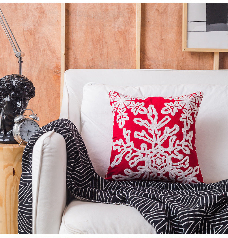 Christmas Pillowcase Towel Embroidery Cushion Cover Decoration - DropOnline.co