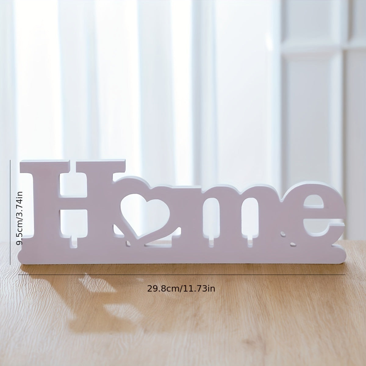 HOME LOVE Letter White Art Decoration - Modern PVC Wall Ornaments for Living Room Decor - DropOnline.co