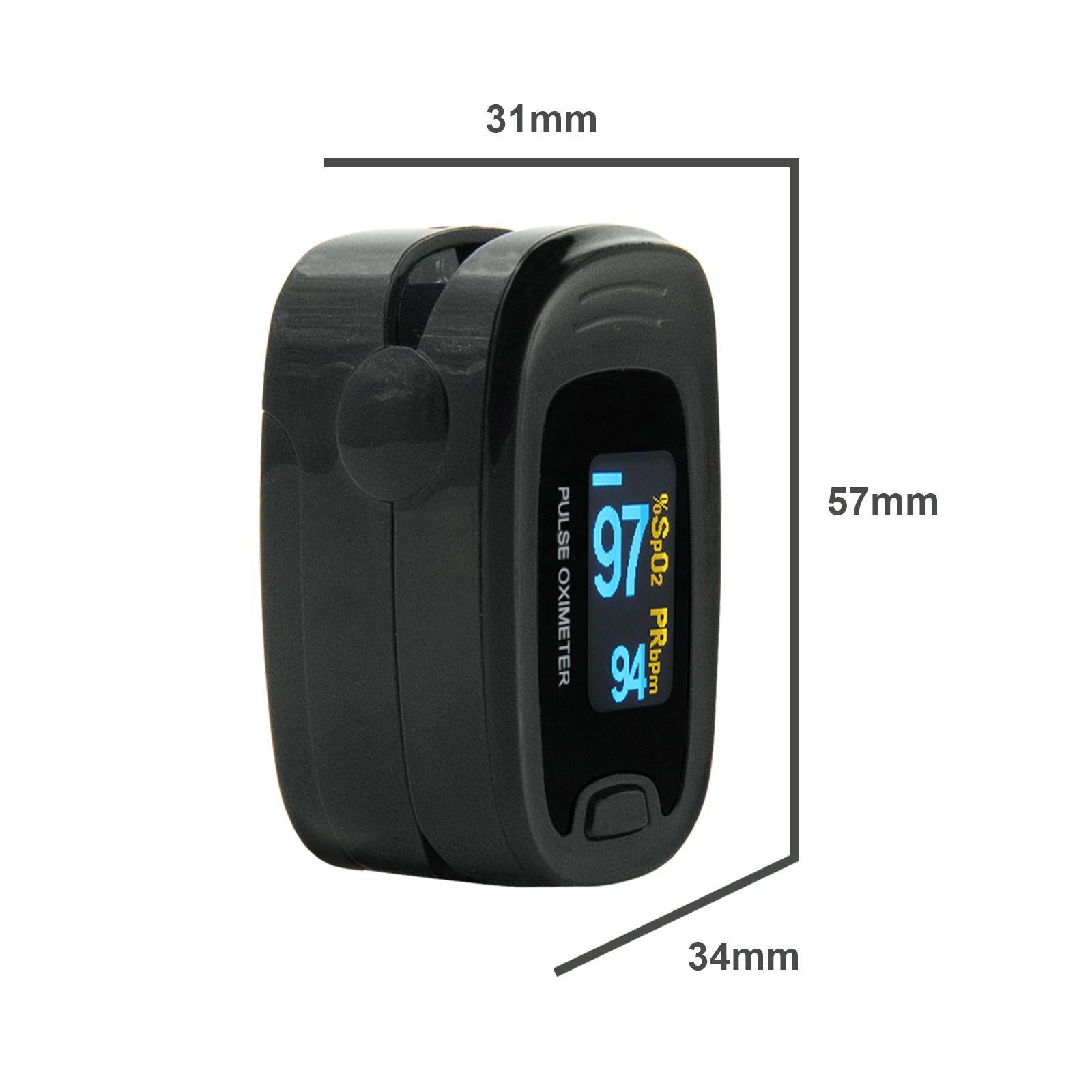 Finger-clip Pulse Oximeter, Blood Oxygen Saturation And Heart Rate Monitoring, With Soft Case, FDA Approved - DropOnline.co