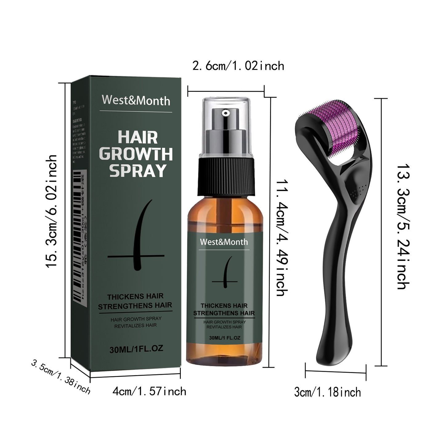 Moustache Spray Set Moisturizing Spray Facial Hair Treatment Boosting Beard Growth Thickening Liquid - DropOnline.co